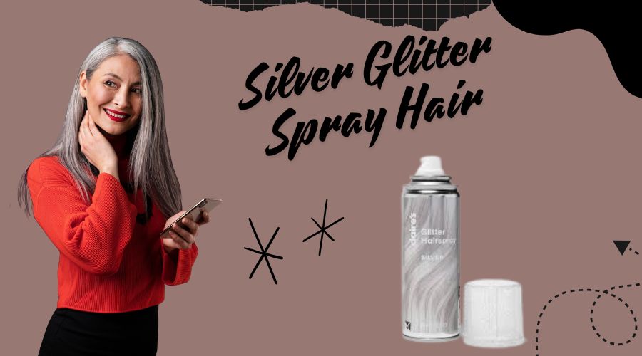 Silver Glitter Spray Hair